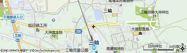奈良県桜井市三輪1219周辺の地図