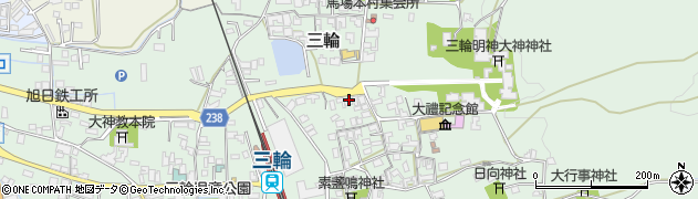 奈良県桜井市三輪1233周辺の地図