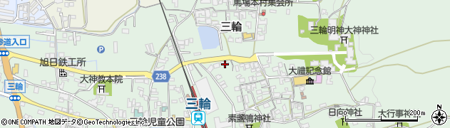 奈良県桜井市三輪1225周辺の地図