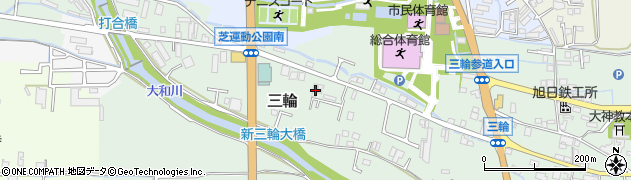 奈良県桜井市三輪1111周辺の地図