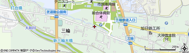 奈良県桜井市三輪683周辺の地図