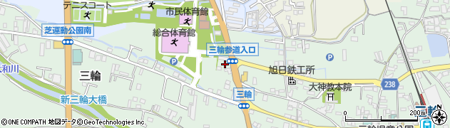 奈良県桜井市三輪663-4周辺の地図