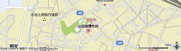 明和町役場　明星会館周辺の地図