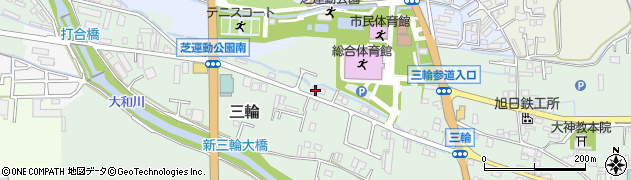 奈良県桜井市三輪700周辺の地図