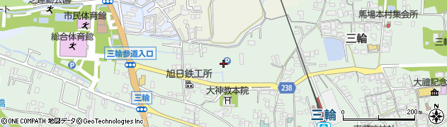 奈良県桜井市三輪631周辺の地図