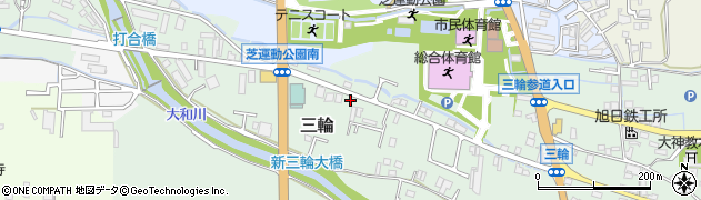 奈良県桜井市三輪719周辺の地図