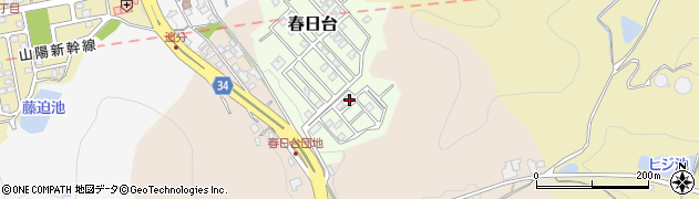 岡山県笠岡市春日台43周辺の地図