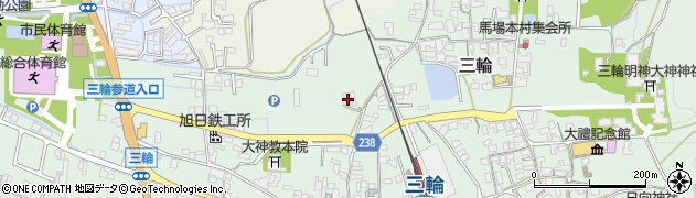奈良県桜井市三輪575周辺の地図