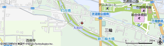 奈良県桜井市三輪784周辺の地図