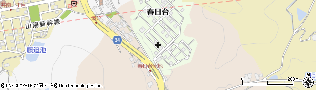 岡山県笠岡市春日台191周辺の地図