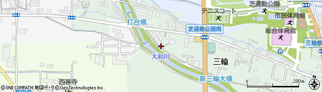 奈良県桜井市三輪811周辺の地図