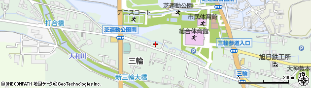 奈良県桜井市三輪719-3周辺の地図