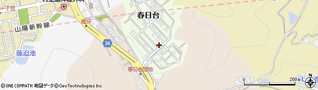 岡山県笠岡市春日台171周辺の地図