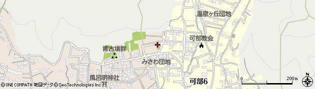 亀山第二公園周辺の地図