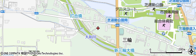 奈良県桜井市三輪787周辺の地図