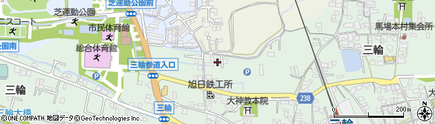 奈良県桜井市三輪638周辺の地図