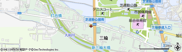奈良県桜井市三輪747-1周辺の地図