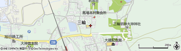 奈良県桜井市三輪535周辺の地図