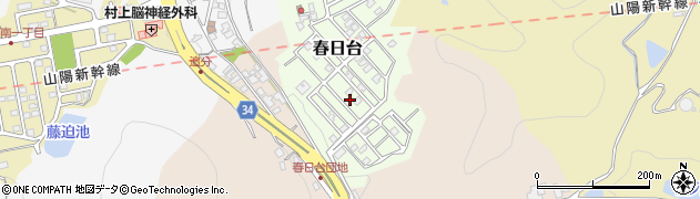 岡山県笠岡市春日台168周辺の地図