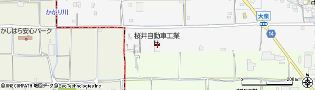 奈良県桜井市大泉109周辺の地図