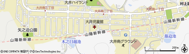 大井児童館周辺の地図