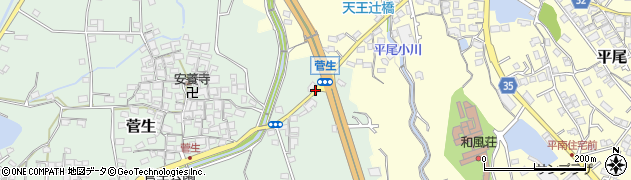 菅生口周辺の地図
