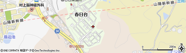 岡山県笠岡市春日台126周辺の地図