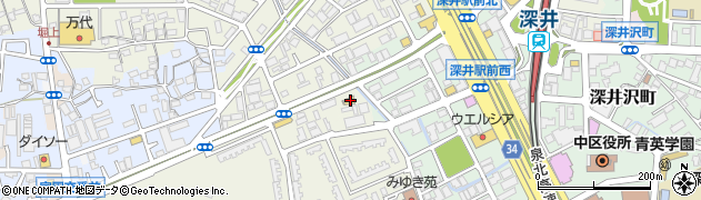大阪府堺市中区深井清水町3539周辺の地図