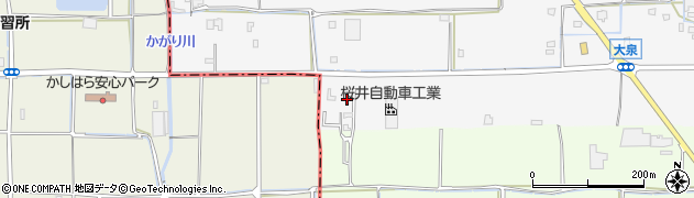 奈良県桜井市大泉116周辺の地図