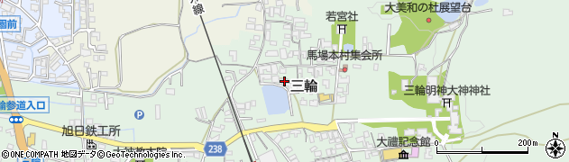 奈良県桜井市三輪560周辺の地図