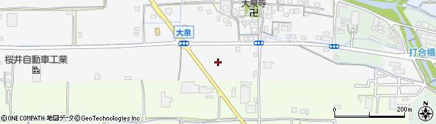 奈良県桜井市大泉58周辺の地図