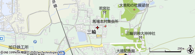 奈良県桜井市三輪545周辺の地図