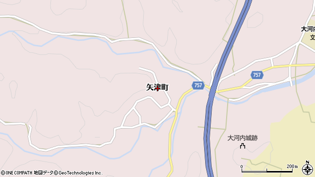 〒515-1102 三重県松阪市矢津町の地図