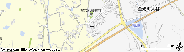 岡山県浅口市金光町大谷662周辺の地図