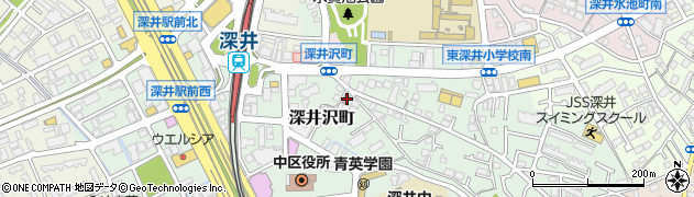 堺深井沢郵便局周辺の地図