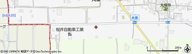 奈良県桜井市大泉90周辺の地図