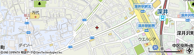 大阪府堺市中区深井清水町3514周辺の地図