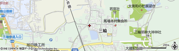 奈良県桜井市三輪562周辺の地図