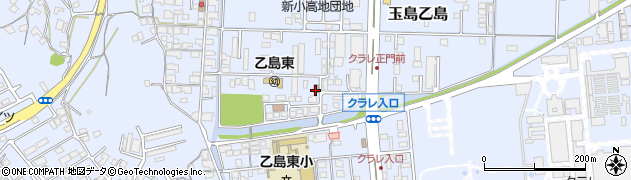 玉島乙島郵便局周辺の地図
