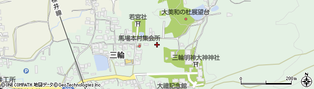 奈良県桜井市三輪250周辺の地図