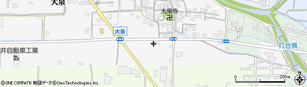 奈良県桜井市大泉56周辺の地図