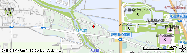 奈良県桜井市三輪819周辺の地図