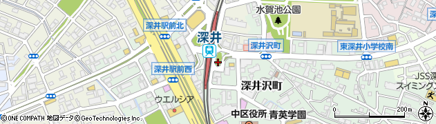 深井駅周辺の地図