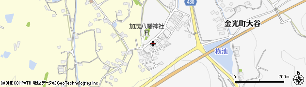 岡山県浅口市金光町大谷665周辺の地図
