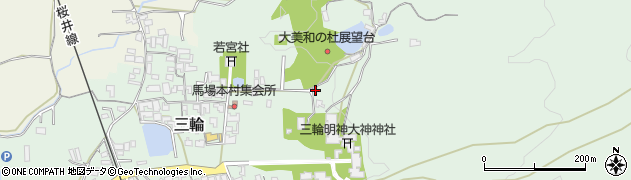 奈良県桜井市三輪55周辺の地図