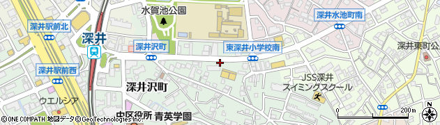 深井沢町みやこわすれ西広場周辺の地図