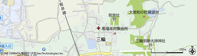 奈良県桜井市三輪217周辺の地図