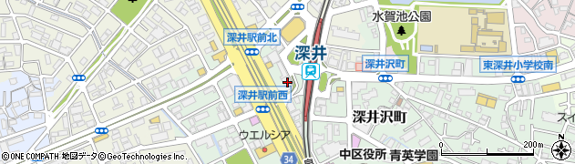 尼崎信用金庫深井支店周辺の地図