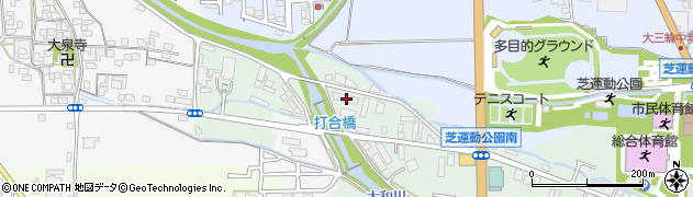 奈良県桜井市三輪822周辺の地図