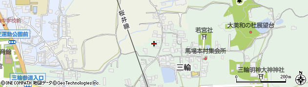 奈良県桜井市三輪586周辺の地図